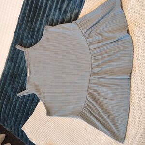 Maurices Light Green Flowy Tank Top Size M